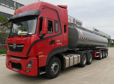 隨州力神醒獅牌SLS9400GPG型普通液體運(yùn)輸半掛車