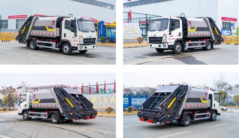 7方重汽豪沃壓縮垃圾車_凱力風(fēng)牌KLF5070ZYSZ6型壓縮式垃圾車