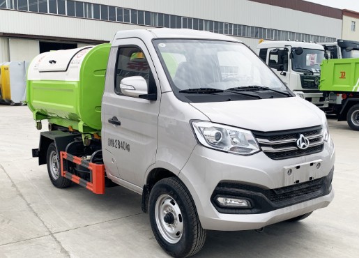 河北長安(后單輪)勾臂垃圾車_帝王環(huán)衛(wèi)牌HDW5031ZXXS6型車廂可卸式垃圾車