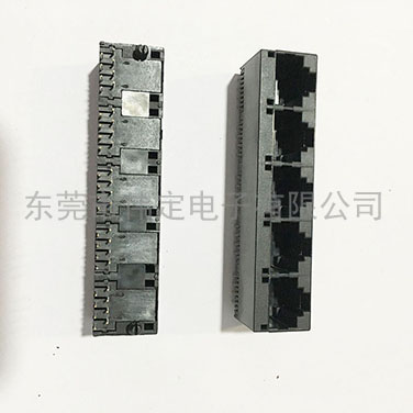 52 垂直插入 1X5 5口全塑rj45網口
